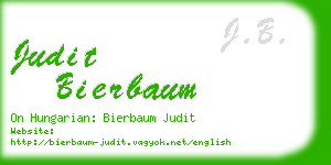 judit bierbaum business card